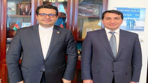 Hikmət Hacıyev İran səfirilə GÖRÜŞDÜ
