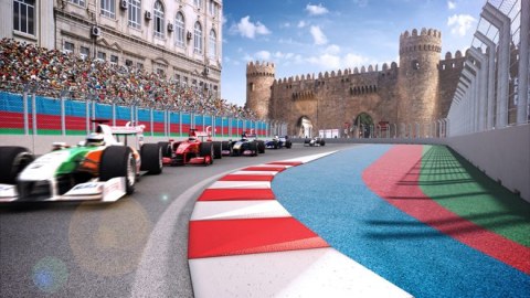 Bakı küçələri "Formula 1"in beton bloklarından təmizləndi