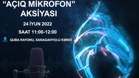“Açıq mikrofon” bu dəfə Qubada təşkil olunacaq