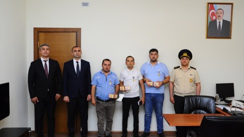 Naftalanda Vətən Müharibəsi iştirakçılarına medallar təqdim olundu