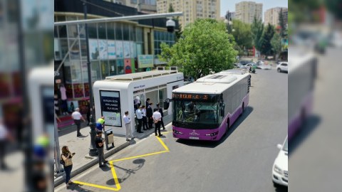 Bakıda yeni dayanacaqlar quraşdırıldı - FOTO