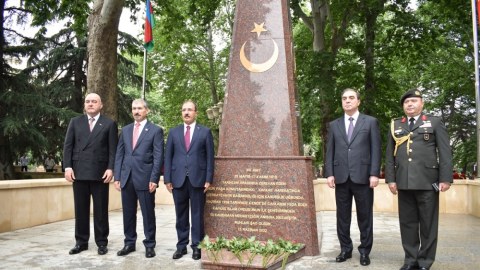 Gəncədə Qafqaz İslam Ordusuna aid abidənin açılışı oldu