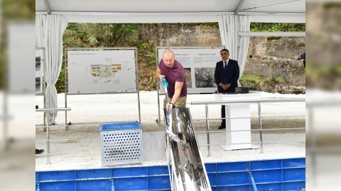 İstisu sanatoriyasının təməli qoyuldu - FOTO