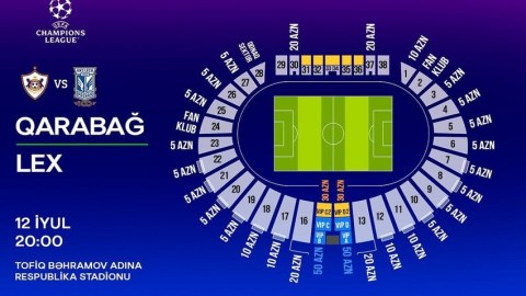 "Qarabağ" - "Lex" oyununun biletləri satışa çıxarılıb