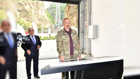 Kəlbəcərdə Su Elektrik Stansiyasının açılışı oldu - FOTO