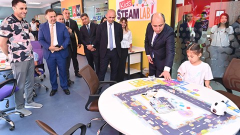 Mingəçevirdə STEAM Mərkəzi istifadəyə verildi - FOTOLAR