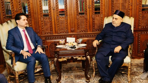Şeyx İraqın nümayəndə heyyəti ilə görüşüb