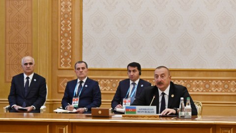 “Zəngəzur dəhlizi” artıq reallığa çevrilir - İlham Əliyev Xəzər sammitində çıxış etdi