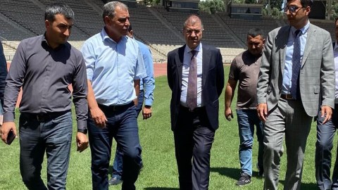 Nazir “Qarabağ”ın hazırlığını izlədi - FOTO