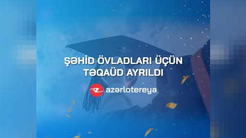 “Azərlotereya” şəhid övladları üçün təqaüd ayırdı