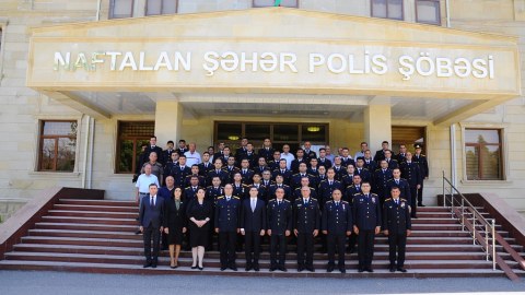 Naftalanda Polis Günü qeyd olundu - FOTOLAR
