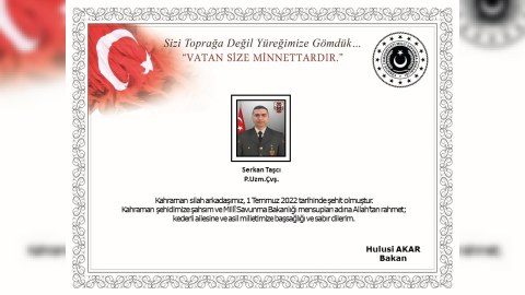 Türkiyə ordusu şəhid verdi