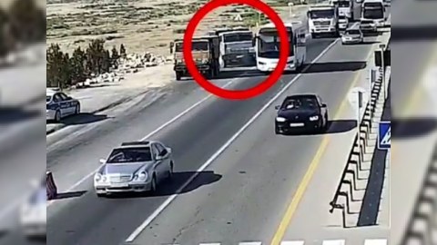 Polisə tabe olmayan “KamAZ” sürücüsü həbs edildi - VİDEO