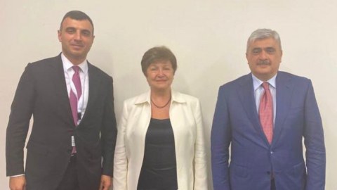 Samir Şərifov və Taleh Kazımov IMF-nin icraçı direktoru ilə görüşdü