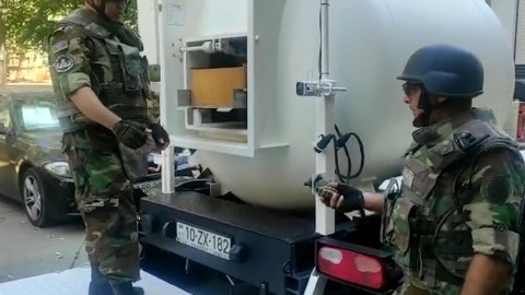 Bakıda partlayıcılar aşkarlandı - VİDEO