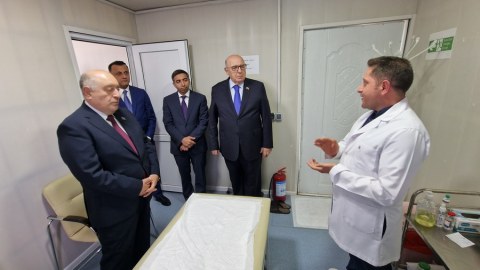 Komitə sədrləri və Zaur Əliyev Şuşa xəstəxansında olublar - FOTOLAR