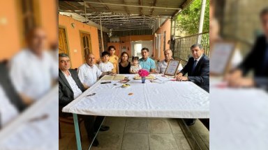 YAP Kəlbəcər təşkilatının sədri Şəhid atası ilə görüşüb - FOTO