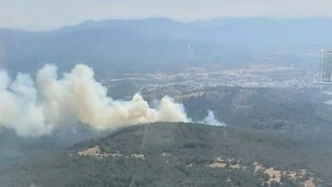 Bodrumda meşə yanğını söndürüldü - YENİLƏNİB