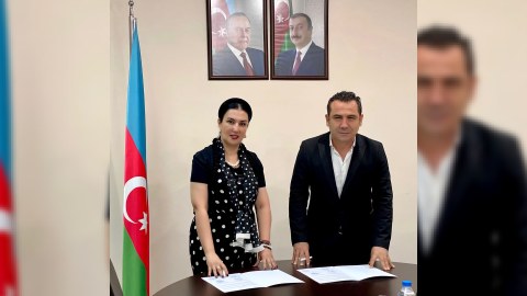 Ferhat Göçer və Gövhər Həsənzadə birgə sənəd imzaladılar - FOTO