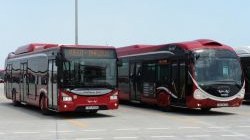 Bakıda 55 avtobus gecikir 