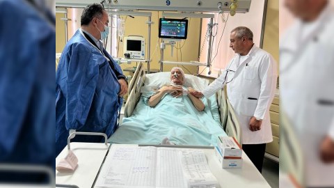 İcra başçısı Milli Qəhrəmana xəstəxanada baş çəkdi