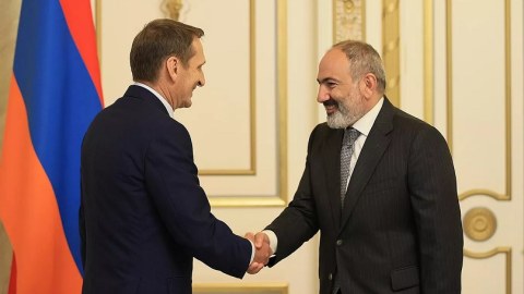 Sergey Narışkin İrəvana getdi - Paşinyanla görüşdü