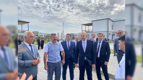 Bu gün Ağalıda 10 ailə evlərini təhvil aldı - FOTO