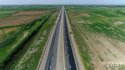 Gürcüstanla sərhədə qədər yolun bir hissəsi təmir edilib