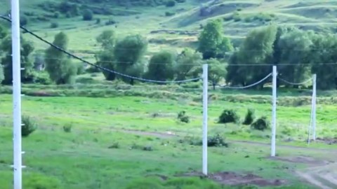 Laçına yeni elektrik xətti çəkildi - VİDEO