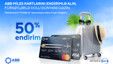 ABB Miles kartlarında böyük endirim və onqat mil!