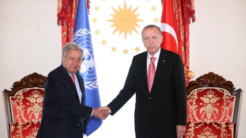 Ərdoğan Quterreşlə görüşdü 