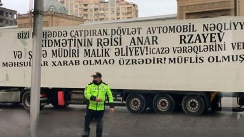 Yolu bağlayan "TIR" şirkətinin rəhbərinin məhkəməsi BAŞLAYIR