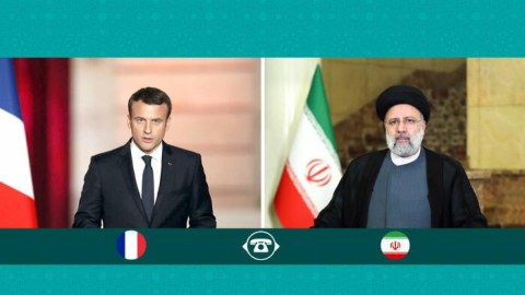 Makron Rəisi ilə danışıqlar apardı 