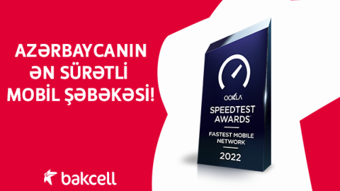 “Bakcell” Azərbaycanın ən sürətli mobil şəbəkəsidir