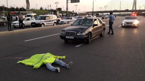 Piyadanı vurub qaçan sürücü tutuldu