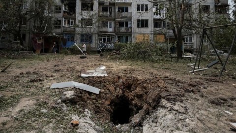 Ruslar Baxmut şəhərini vurdular - Ölənlər var