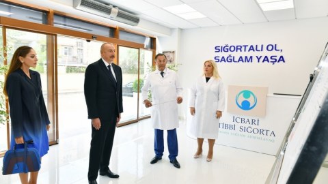 Prezident xanımı ilə doğum evində yaradılan şəraitlə tanış oldu