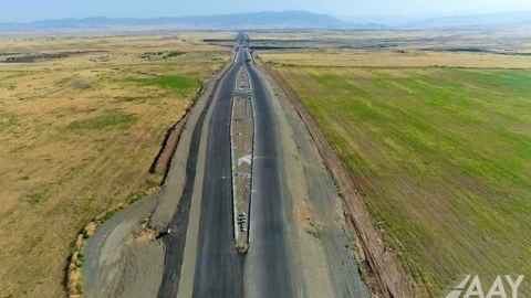 Bərdə-Ağdam yolunun tikintisi sürətləndirildi