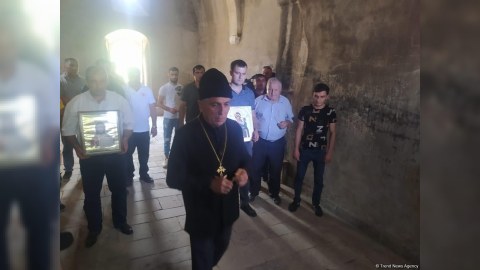 Alban-Udi xristian icmasının üzvləri Hadrutda - FOTOLAR