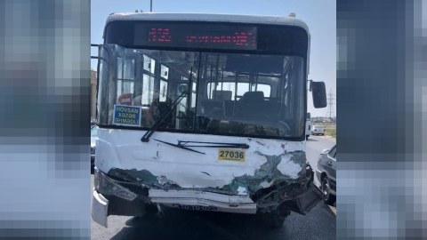 Bakıda avtobus QƏZAYA DÜŞDÜ - Xəsarət alan var