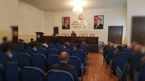 Goranboyda müşavirə keçirilib - FOTO