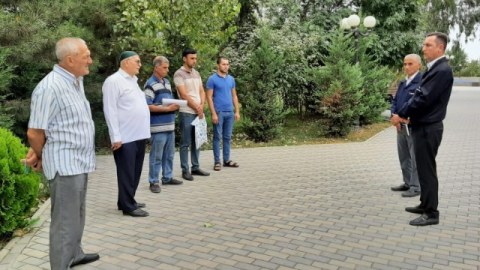 Sabirabadlılar “Açıq mikrofon” qarşısında - FOTOLAR