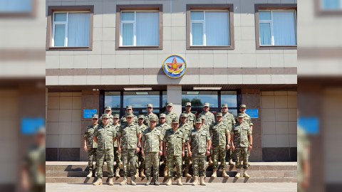 Artilleriyaçılarımız Qazaxıstana gedib 