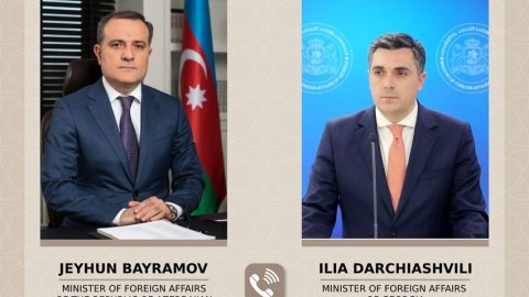 Ceyhun Bayramov gürcü həmkarına TƏŞƏKKÜR ETDİ 