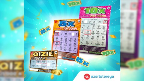 “10X” 200.000, “5X” 100.000, “Qızıl” 25.000 manat qazandırdı