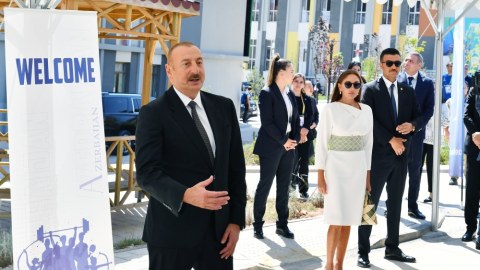 Prezident idmançılarla söhbət etdi - FOTOLAR (YENİLƏNİB)