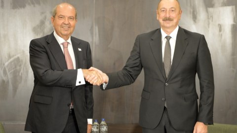 İlham Əliyev Şimali Kipr prezidentini qəbul edib - YENİLƏNİB 