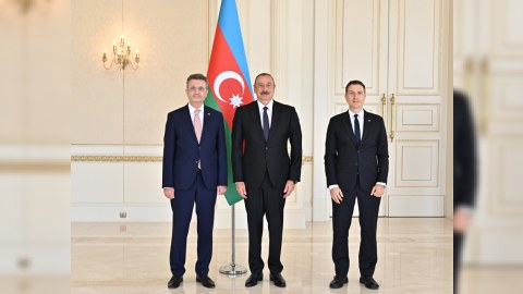 Almaniyanın yeni səfiri İlham Əliyevin qəbulunda - YENİLƏNİB