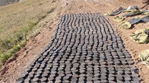 Sarıbaba yüksəkliyində mina sahəsi aşkarlandı - FOTOLAR