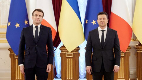 Makron Zelenski ilə Zaporojye AES-i müzakirə edəcək